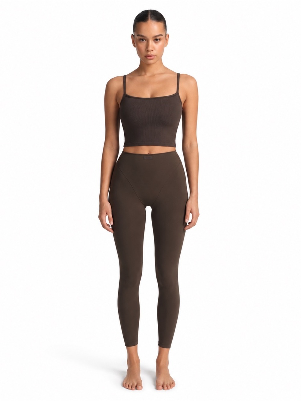 SKIMS Phoenix Truffle Ribbed Cami Tank XS NWT